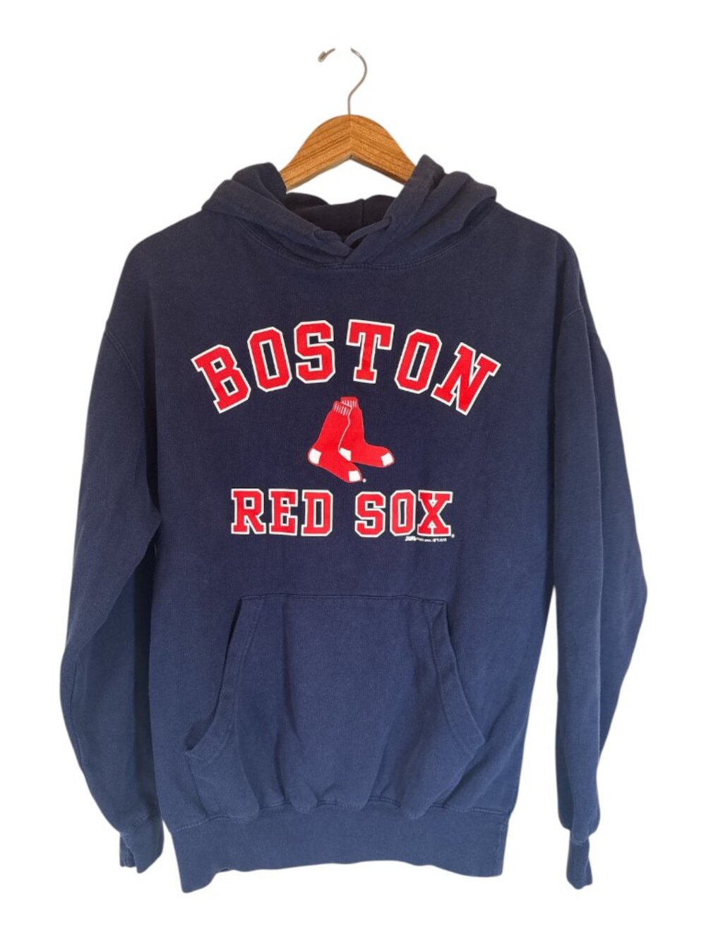 Boston Red Sox Vintage  Hoodie by Stitches Size Medium MLB Baseball Blue